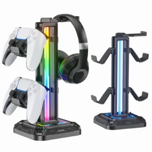 Support Manette & Casque Gaming RGB