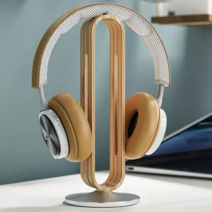 Support Casque Gaming en Bois