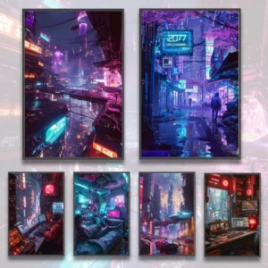 Poster - Ville Cyberpunk