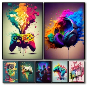 Poster - Art manette de jeux