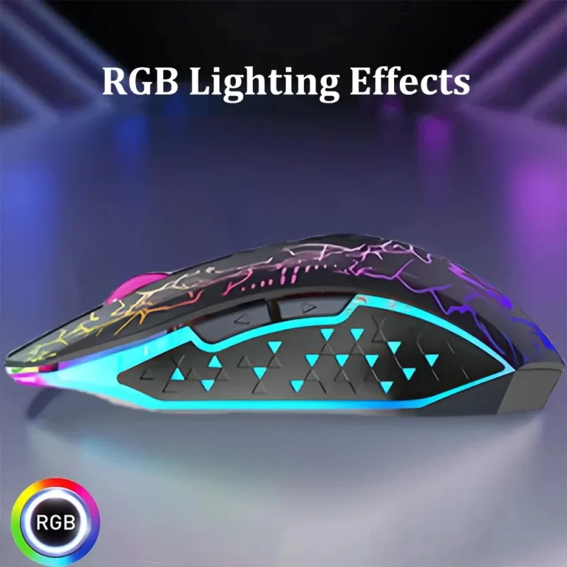 Souris PC gaming sans fil Bluetooth RGB